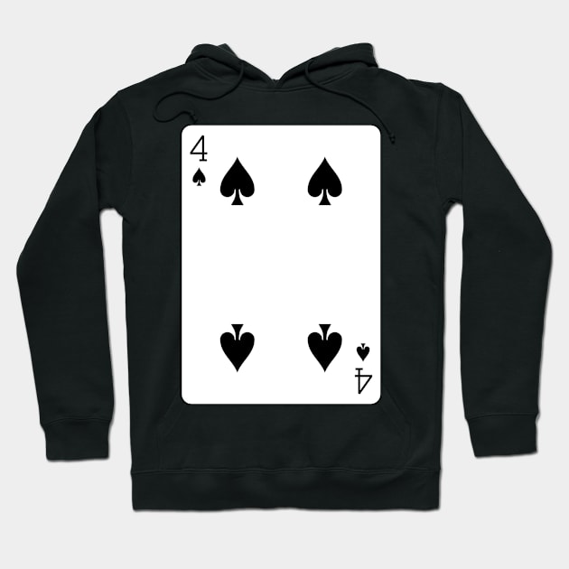 4 of Spades Hoodie by Ziggy's